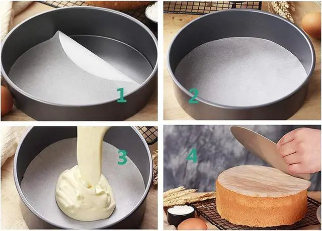 Alt view image 3 of 4 - Parchment Paper Baking Circles 8 Inch Diameter, Baking Paper Liners for Baking Cakes, Cooking, Dutch Oven, Air Fryer, Cheesecakes, Tortilla Press