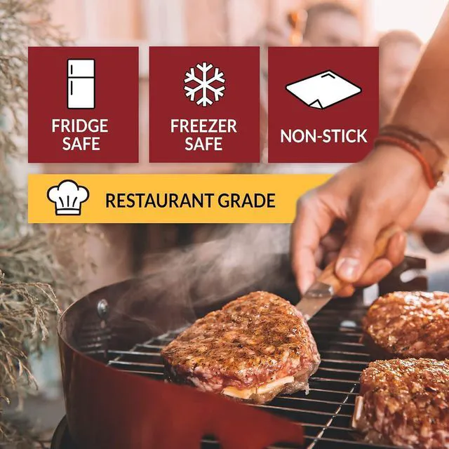 Alt view image 2 of 7 - Reli. Food Grade Hamburger Patty Paper (250 Sheets) | Square Non-Stick