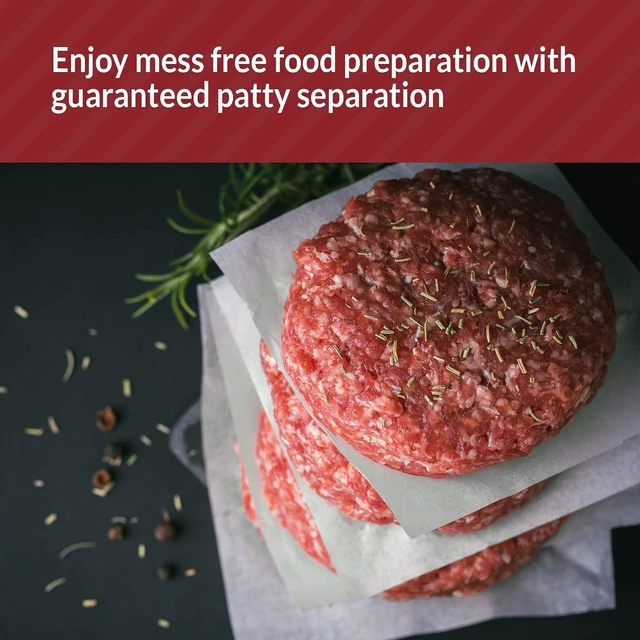 Alt view image 6 of 7 - Reli. Food Grade Hamburger Patty Paper (250 Sheets) | Square Non-Stick