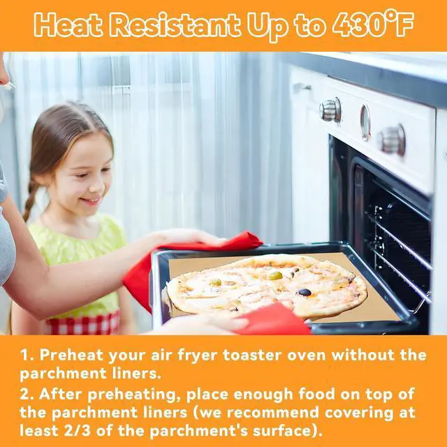 Alt view image 4 of 6 - 100 Pcs Air Fryer Liners for Cuisinart, Breville and Cosori Air Fryer