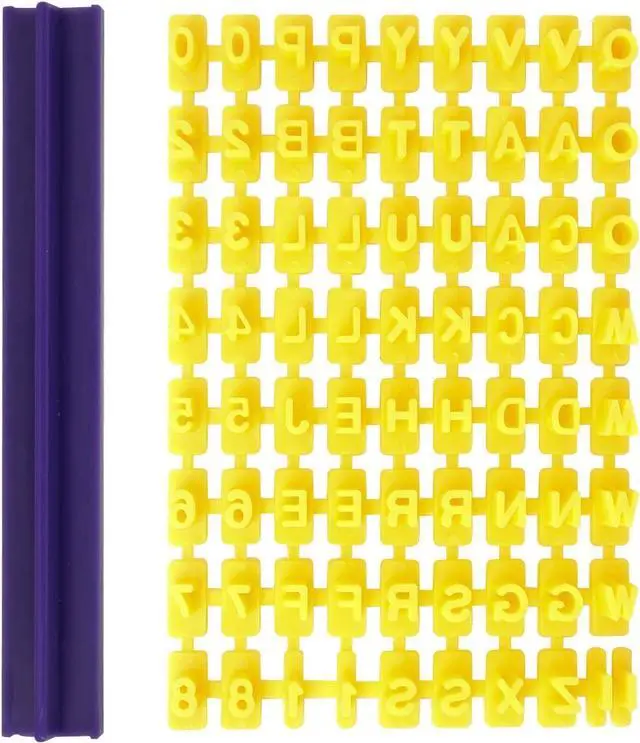 Alt view image 2 of 7 - Cookie Stamps, Numbers Alphabet Stamps for Cookie Chocolate, 72 PCS