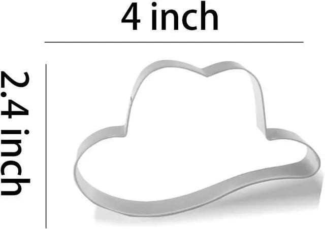 Alt view image 2 of 3 - Keewah Cowboy Cookie Cutter - 2 Piece - 4 Hat, 4.5 Boot - Stainless Steel