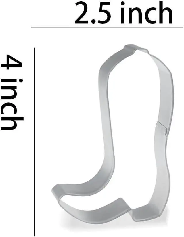 Alt view image 3 of 3 - Keewah Cowboy Cookie Cutter - 2 Piece - 4 Hat, 4.5 Boot - Stainless Steel