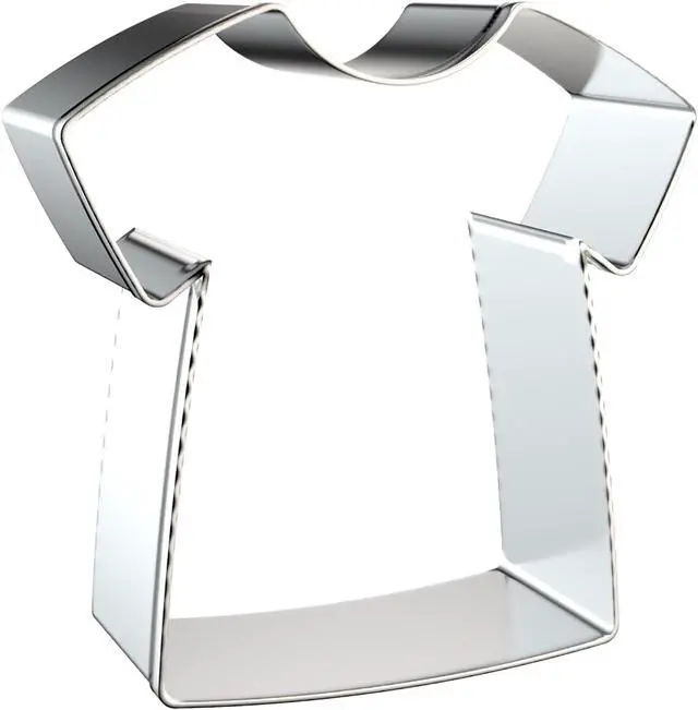 Alt view image 4 of 5 - T-Shirt/Sports Jersey/Medical Scrub/Baby Shirt Cookie Cutter Set - 5", 4", 3", 2" - 4 Piece - Stainless Steel