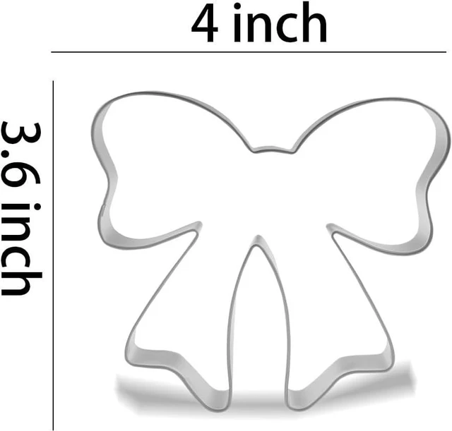 Alt view image 2 of 2 - Keewah Ribbon Bow Cookie Cutter, 4, Stainless Steel