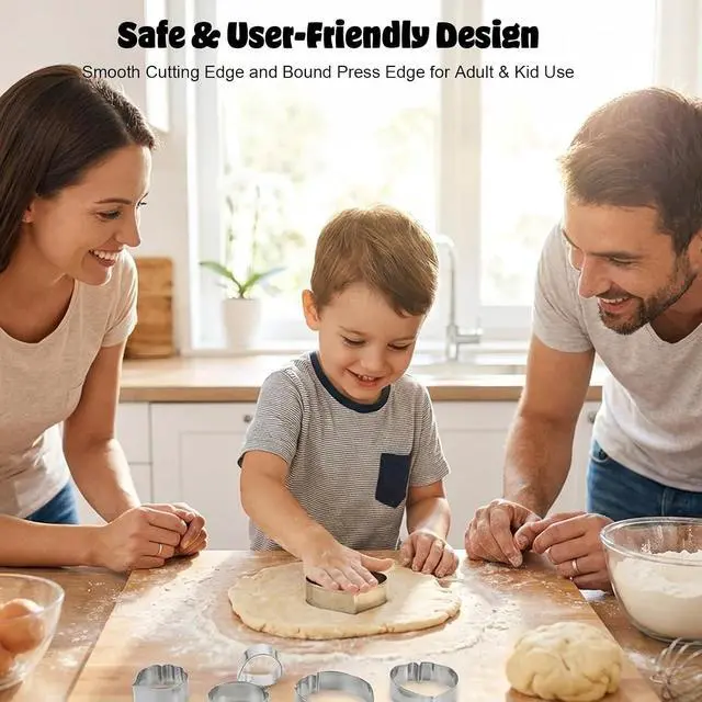 Alt view image 7 of 7 - 7PCS Flower Press Fondant Tools Set - Metal Cookie Cutters Variety Pack with Flower Silicone Mold for Gumpaste, Spring Cookie Cutter Shapes and Fondant for Cake Petal Making Tool