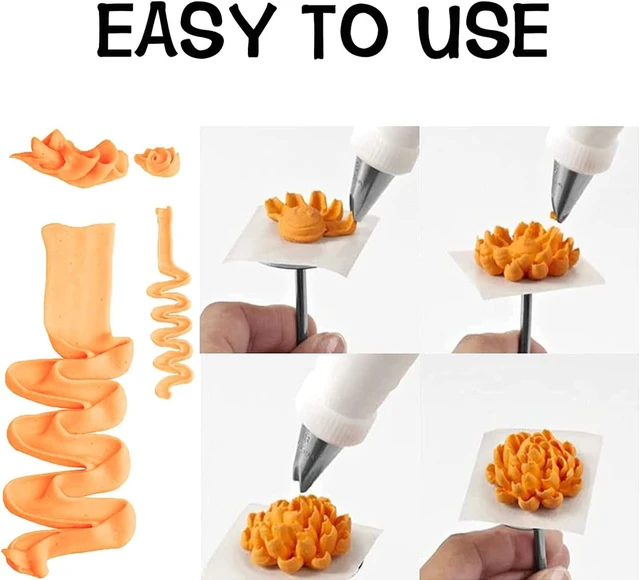 Alt view image 3 of 3 - Chrysanthemum & Peony & suculent Piping Tips, Flower Icing Nozzles Set