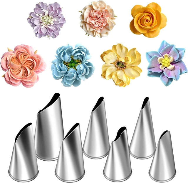 Main image of Hendiy 7 Pieces/Set Stainless Steel Cake Decorating Tips Set
