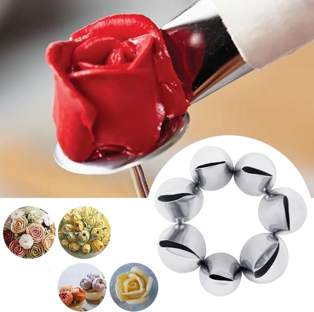 Alt view image 7 of 7 - Hendiy 7 Pieces/Set Stainless Steel Cake Decorating Tips Set