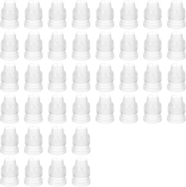 Main image of 40 PCS Piping Bag Couplers for Icing Nozzles, Plastic Standard Coupler Small Couplers for Piping Bags Cake Decorating Coupler Transparent Tip White Pastry Bag for Icing Nozzle
