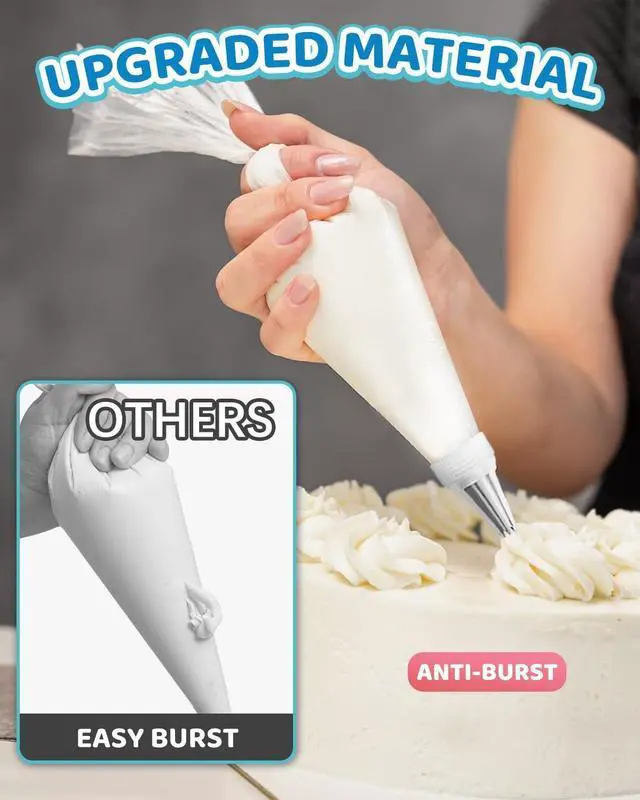 Alt view image 3 of 7 - Piping Bags and Tips Set, Cakes Decorating Kit Supplies