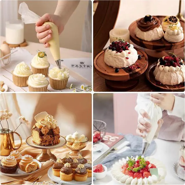 Alt view image 2 of 7 - Piping Bags,100 Pieces Anti Burst Piping Bags, 12 Inches, Icing Piping Bags, Disposable Cake Decorating Bags, Non-Slip Pastry Bags-Ideal for Cakes,Cream Frosting and Cookie Decorating