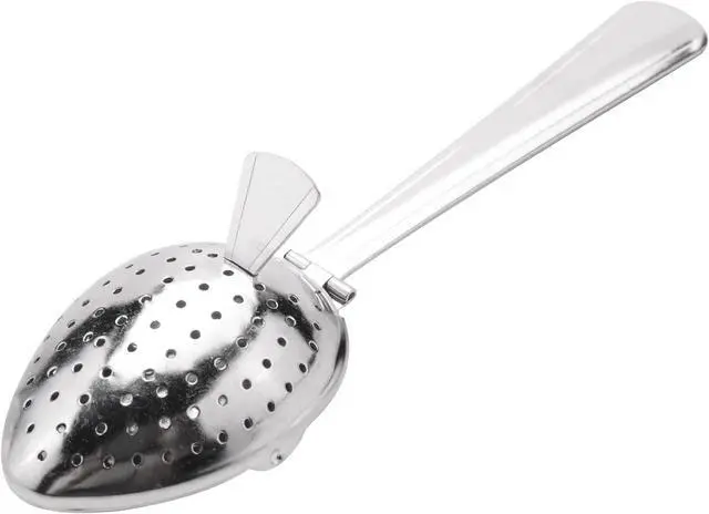 Main image of 1pc Silver Stainless Steel Tea Infuser Strainer Spoon Loose Leaf Filter Herbs Spice NEW!Tea Strainers and Filters About 15cm in length