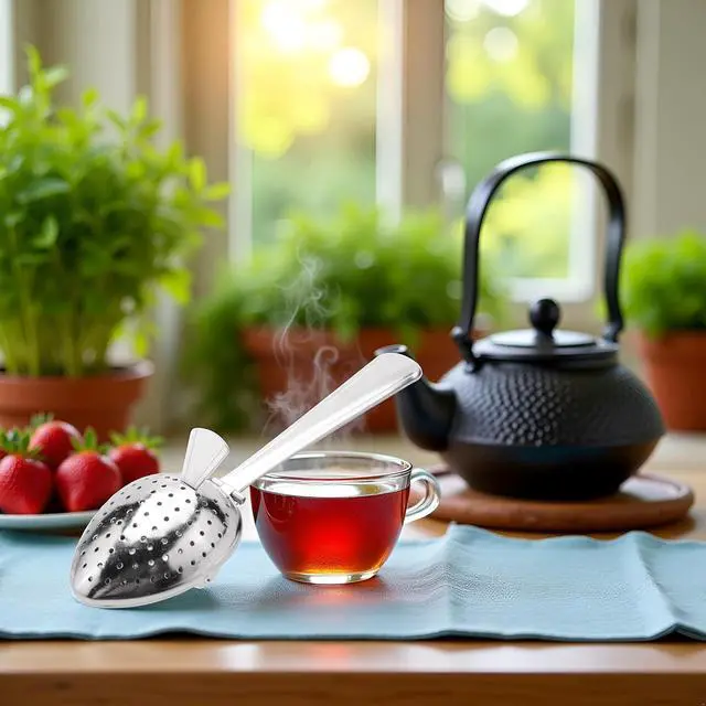 Alt view image 3 of 7 - 1pc Silver Stainless Steel Tea Infuser Strainer Spoon Loose Leaf Filter Herbs Spice NEW!Tea Strainers and Filters About 15cm in length