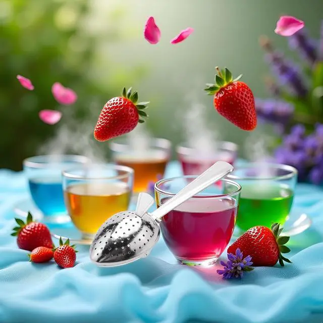 Alt view image 4 of 7 - 1pc Silver Stainless Steel Tea Infuser Strainer Spoon Loose Leaf Filter Herbs Spice NEW!Tea Strainers and Filters About 15cm in length