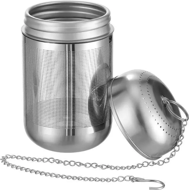 Main image of PRETYZOOM Large Tea Infuser Strainer Ball Spice Infuser with Long Chain for Cooking - Stainless Steel Loose Leaf Tea Steeper 3.74 x 1.96 x 1.96 Inch