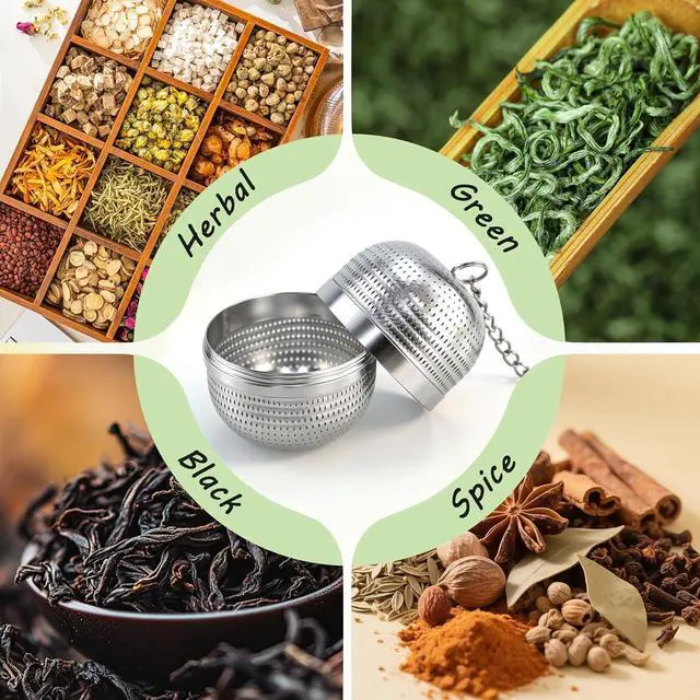 Alt view image 5 of 7 - BlingKingdom Tea Ball Infuser, Tea Strainer for Loose Leaf