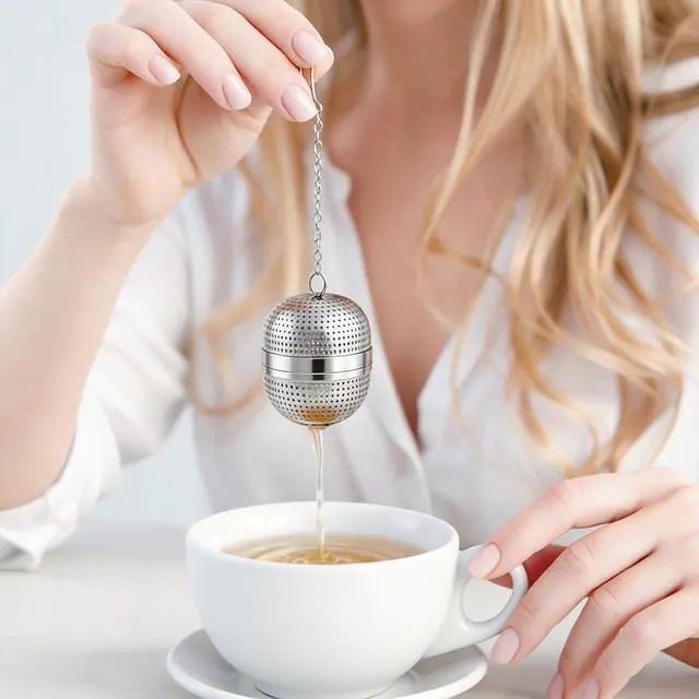 Alt view image 6 of 7 - BlingKingdom Tea Ball Infuser, Tea Strainer for Loose Leaf