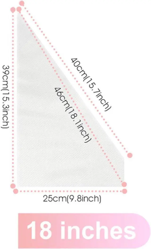 Alt view image 6 of 7 - VolksRose 100Pcs Disposable Piping Bags, 18 inch Anti Burst and Non-Slip Pastry Bags, Thicken Cake Decorating Bags Icing Piping Bags for Cake Cupcakes Cookies Frosting, White
