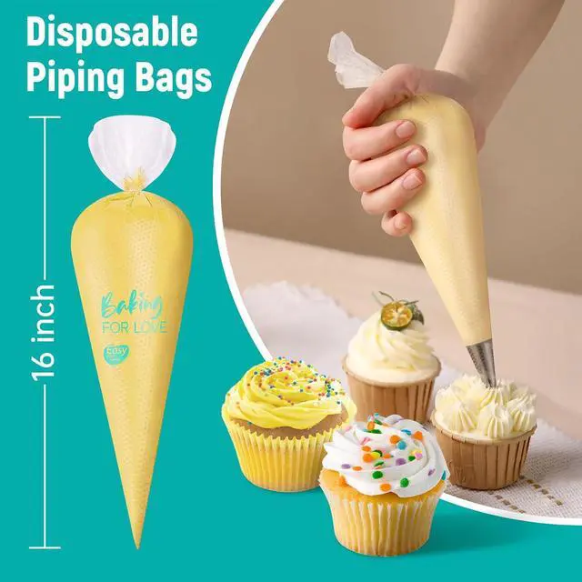 Alt view image 2 of 6 - 100PCS 16 Inch Disposable Anti Burst Thick Piping Bags