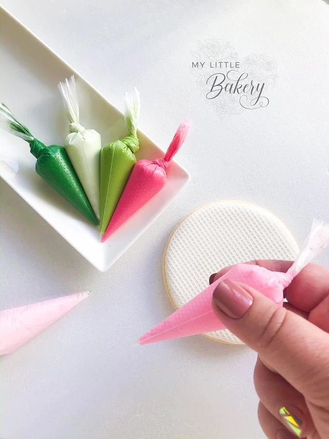Alt view image 3 of 5 - My Little Bakery disposable pastry bag for cookie decorating, 10-Inches 100 Pack