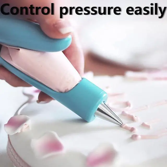 Alt view image 3 of 7 - Cake Decorating Pen Tool Kit Pastry Bag DIY Cake Deco Tools Kit Pastry Icing Pen Piping Kit Bags(Blue)