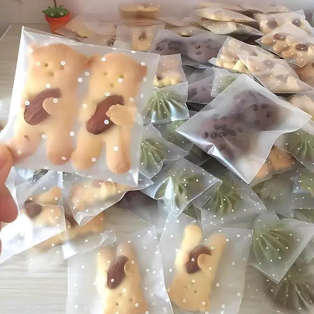 Alt view image 6 of 7 - Zezzxu 300 Self Adhesive Cookie Bags, 4 x 4 Inches