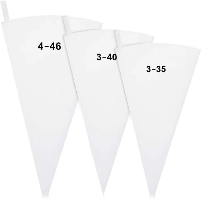 Main image of 3 Pcs Pastry Bags Reusable 14,16,18 Inch Canvas Piping Bag Icing Frosting Bags Canvas Cake Decorating Bag for Cakes Dessert Cupcake Cookie Decorating