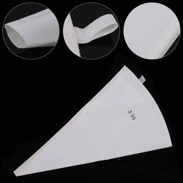 Alt view image 2 of 6 - LoveBB 3 Pack Reusable Pastry Piping Bags, 14, 16, 18 Inch Canvas Cake Decorating Bags