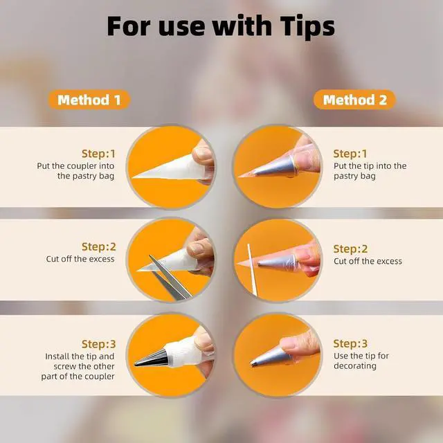 Alt view image 4 of 7 - Homrelaxy 200 Pcs 12 Inch Tipless Piping Bags, Disposable Pastry Bags
