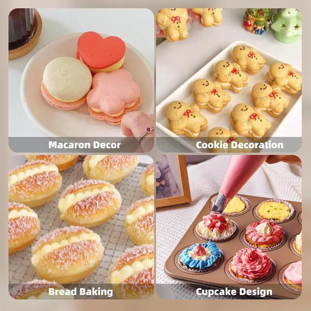 Alt view image 7 of 7 - Homrelaxy 200 Pcs 12 Inch Tipless Piping Bags, Disposable Pastry Bags