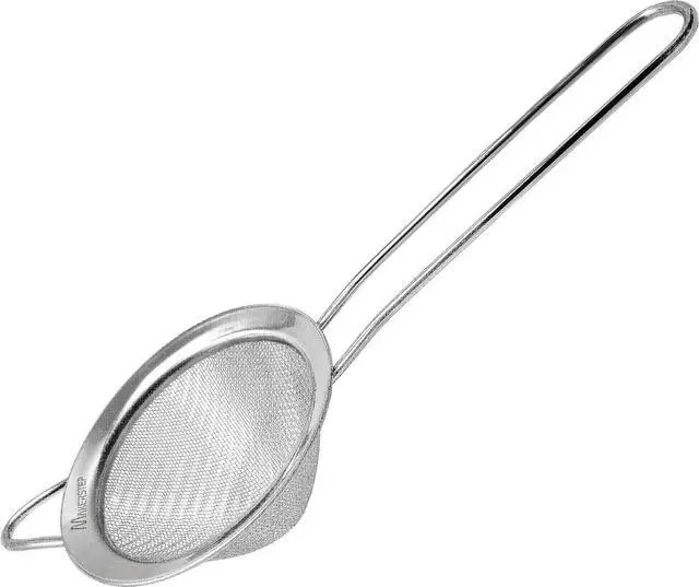 Main image of Makerstep 304 Stainless Steel Fine Mesh Strainers for Kitchen. Food Strainer Tea Strainer Coffee Strainer with Long Handle. 3.3 Inch
