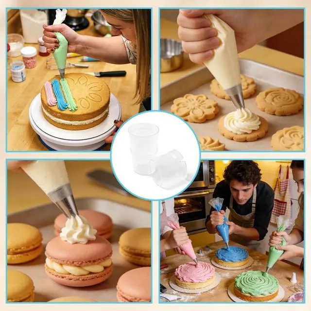 Alt view image 6 of 7 - 1PC Piping Bag Holder Stand for Filling, Adjustable Height Pastry Bag Stand