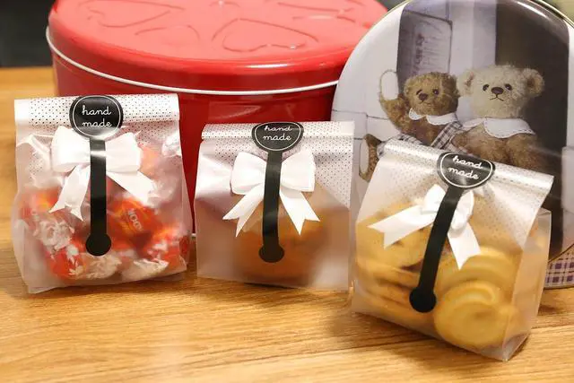 Alt view image 5 of 7 - SAILING-GO Cookies Bags for Packaging Cake Candy, 200 Pack with Stickers