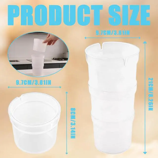 Alt view image 2 of 7 - 1PC Piping Bag Holder Stand for Filling, Adjustable Height Pastry Bag Stand