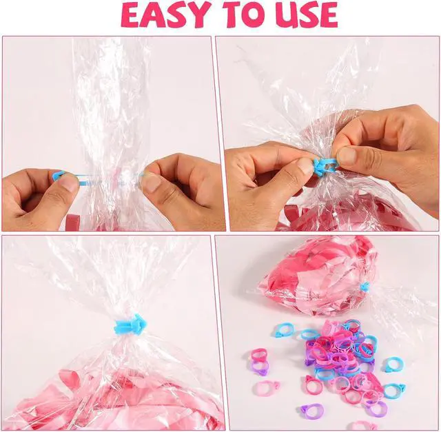 Alt view image 4 of 7 - 60pcs Pastry Bag Ties, Reusable Silicone Piping Bag Clips for Baking Decorating Icing Bags Seals for Cupcakes Cookies Pastry Supplies (4 Colors)