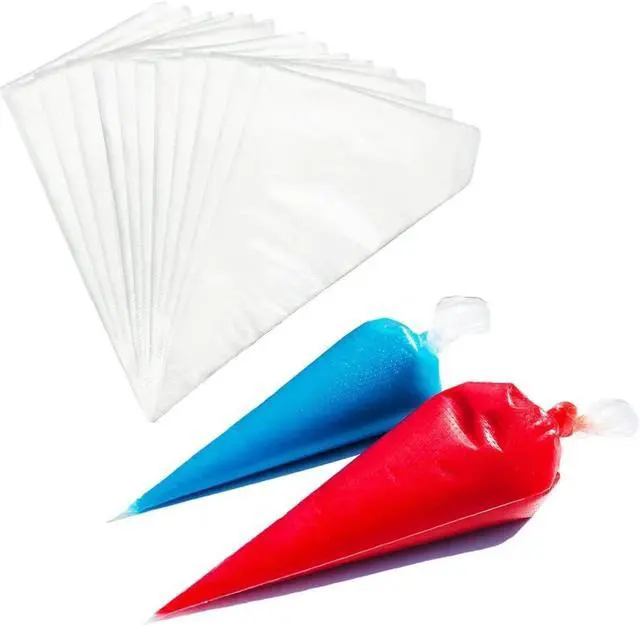 Main image of Tipless Piping Bags Disposable,100Pcs 12Inch Pastry Bags for Royal Icing and Frosting and Cake Decorating,Thick,Non-slip for all Size Tips and Couplers,Cakance