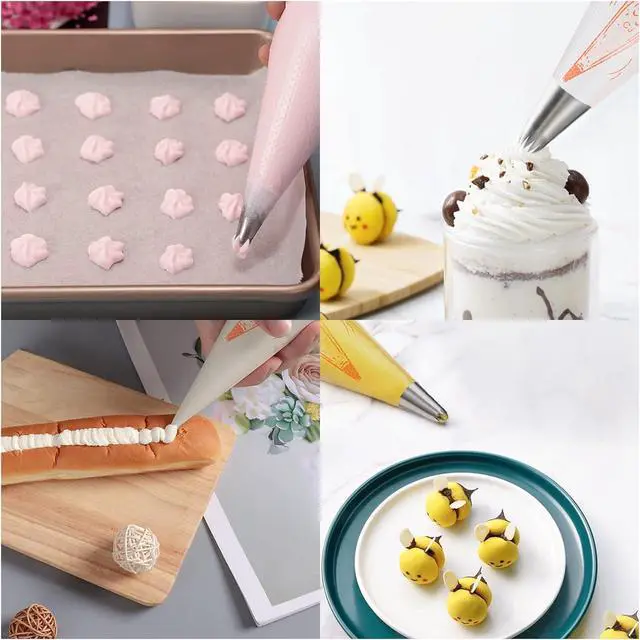 Alt view image 3 of 7 - LABOTA Piping Bags Disposable,200PCS 12 Inch Pastry Bags,Icing Bags, for Cake Decorating