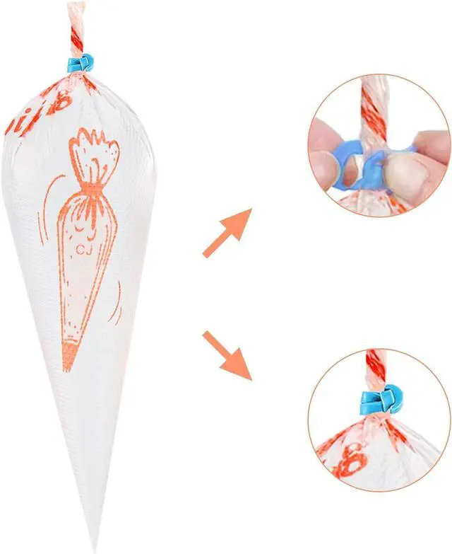 Alt view image 7 of 7 - LABOTA Piping Bags Disposable,200PCS 12 Inch Pastry Bags,Icing Bags, for Cake Decorating