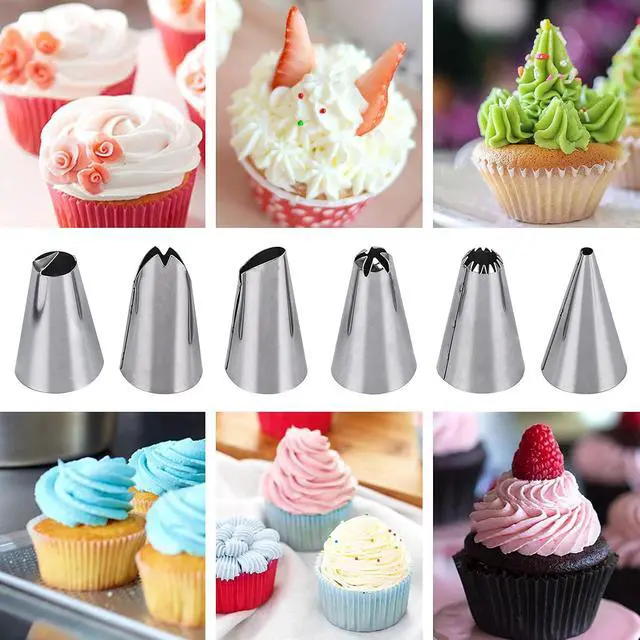 Alt view image 5 of 7 - Piping Bags and Tips Set 12 in 200 Piping Bag, 231 Pcs Frosting Piping Kit