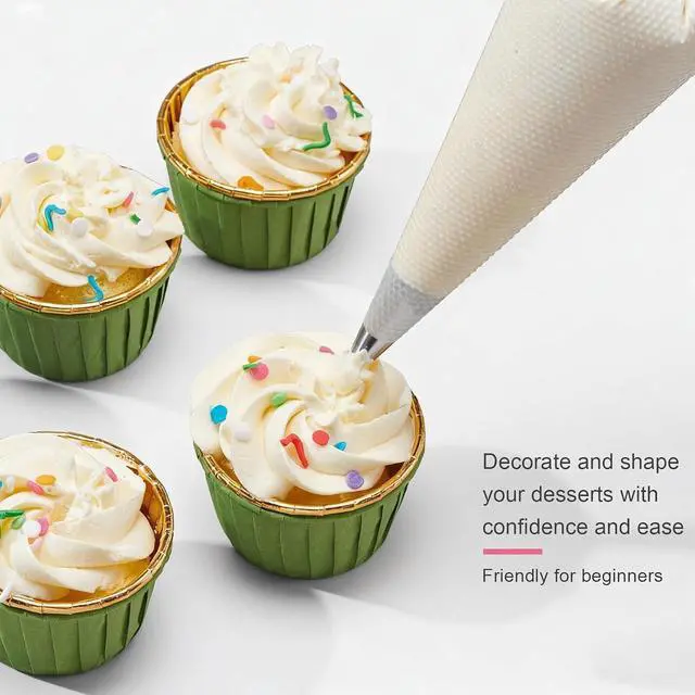 Alt view image 5 of 7 - Keenpioneer Tipless Piping Bags 14" Pastry Bags Flat Pack of 100