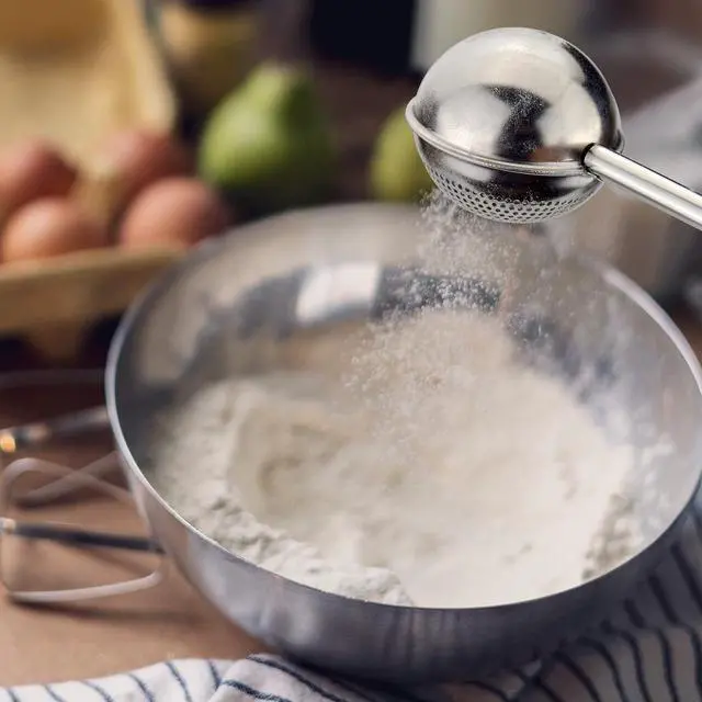 Alt view image 4 of 7 - Powder Sugar Shaker Sifter Duster Baker's Dusting Wand Dispenser for Flour Spices Sugar Tea Strainer Steeper Tea Balls for Loose Tea