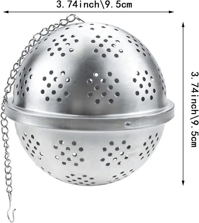 Alt view image 2 of 7 - Stainless Steel Mesh Tea Ball Spice Infuser