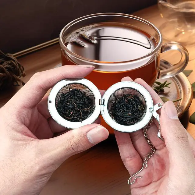 Alt view image 5 of 7 - 2PC Stainless Steel Mesh Tea Infuser,2.1 inch Tea Ball with Honey Bee