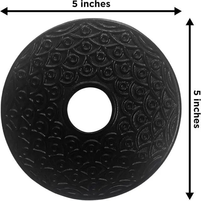 Alt view image 2 of 7 - Reseralife Cast Iron Trivet for Teapot - Sturdy - Non Slip - Black
