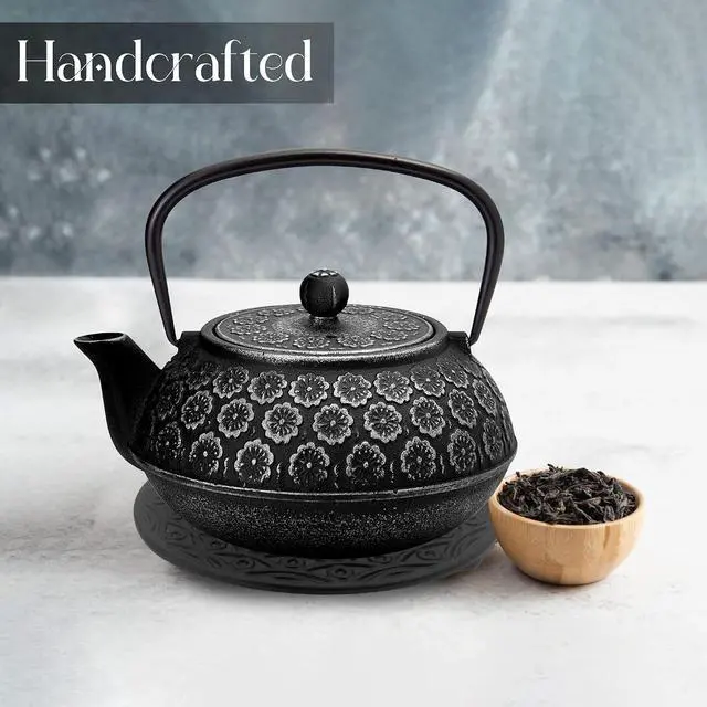 Alt view image 4 of 7 - Reseralife Cast Iron Trivet for Teapot - Sturdy - Non Slip - Black