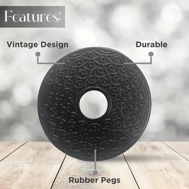 Alt view image 5 of 7 - Reseralife Cast Iron Trivet for Teapot - Sturdy - Non Slip - Black