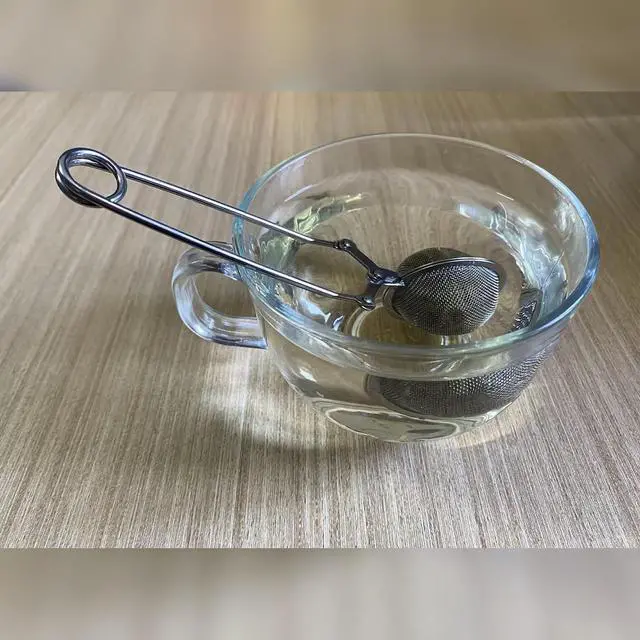 Alt view image 7 of 7 - 2-Pack Tea Ball Infusers, Stainless Steel Fine Mesh Tea Strainer with Long Handle for Loose Leaf Tea, Brewing, Steeping, Herbs, Spices & Seasonings