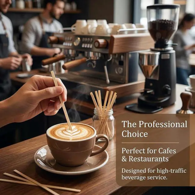 Alt view image 2 of 7 - MAQIHAN 1000pcs Wooden Coffee Stirrers - Coffee Stir Sticks Disposable