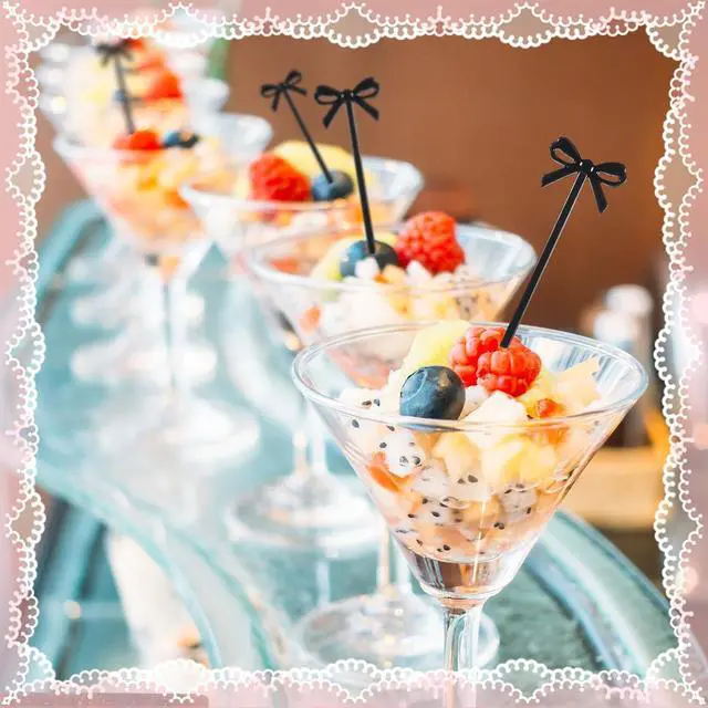 Alt view image 6 of 7 - Black Cocktail Picks, 60 Pcs Black Bow Decor Fruit Fork Bow Drink Stirrers Black Bow Cupcake Toppers Bow Design Party Food Sticks Dessert Picks Decorative Skewers for Appetizers Drinks Party Fruit